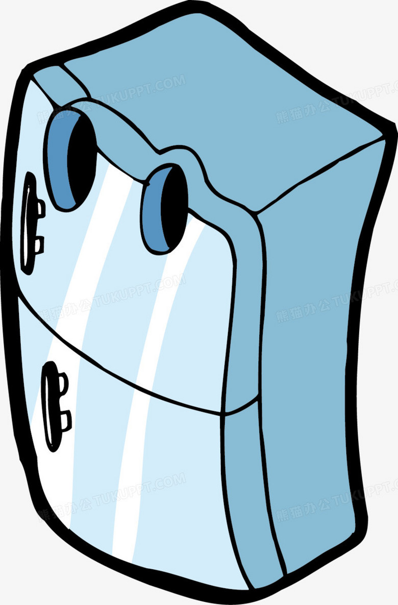 卡通矢量png电器冰箱