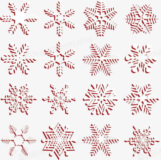 雪花矢量图png图片素材下载_雪花矢量图png_熊猫办公