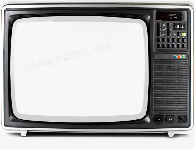 黑色复古电视机png图片素材下载_电视机png_熊猫办公