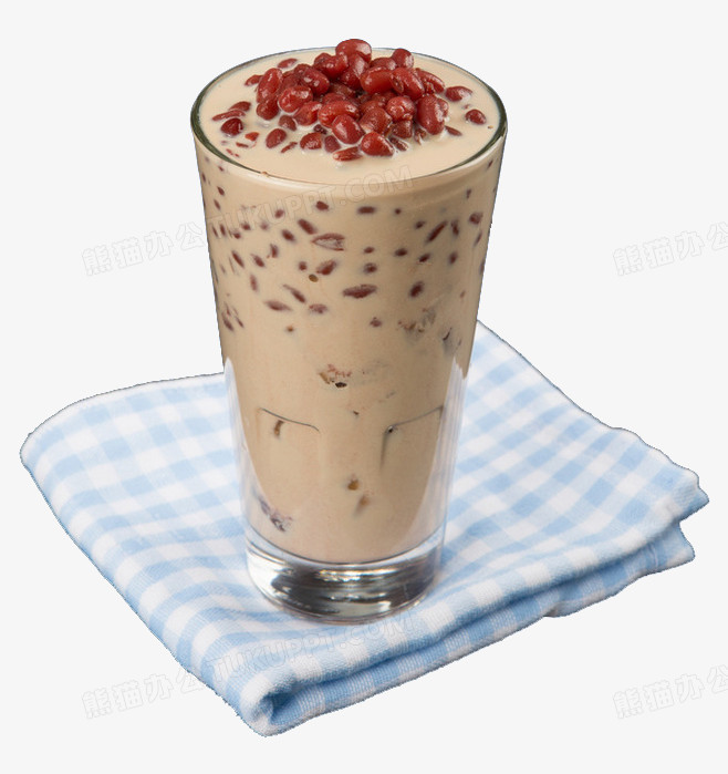 红豆口味的热奶茶png图片素材下载_红豆png_熊猫办公