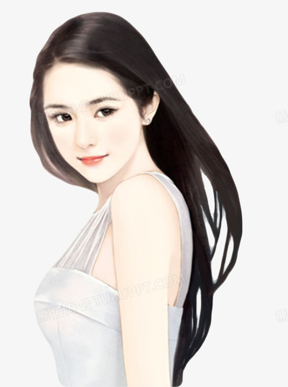 现代美女png图片素材免费下载_美女png_580*779像素