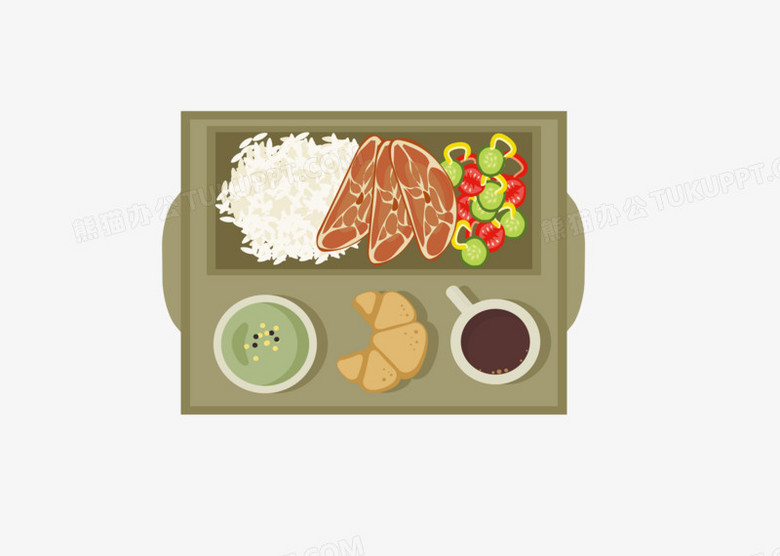 本作品全称为《彩色卡通风便利的食堂午餐创意元素》,使用adobe
