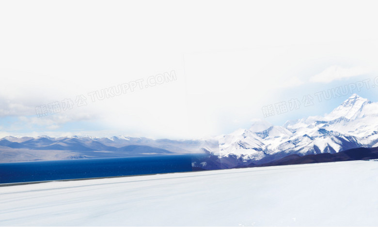 西藏雪山海报背景大图