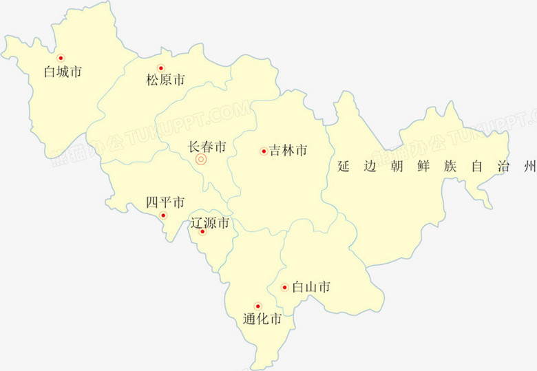 吉林省矢量地图