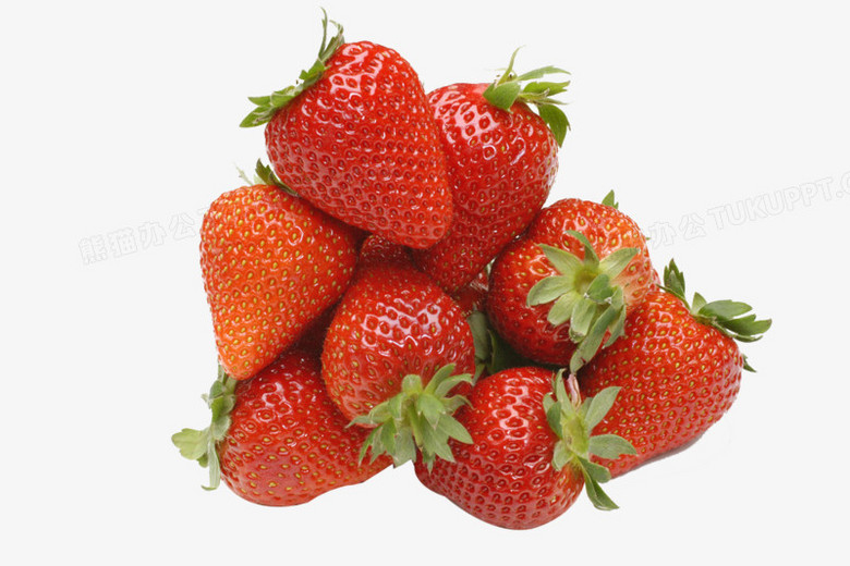 一堆草莓