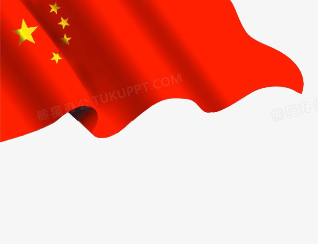 本作品全称为《红色中国风五星国旗一角创意元素,在整个配色上使用