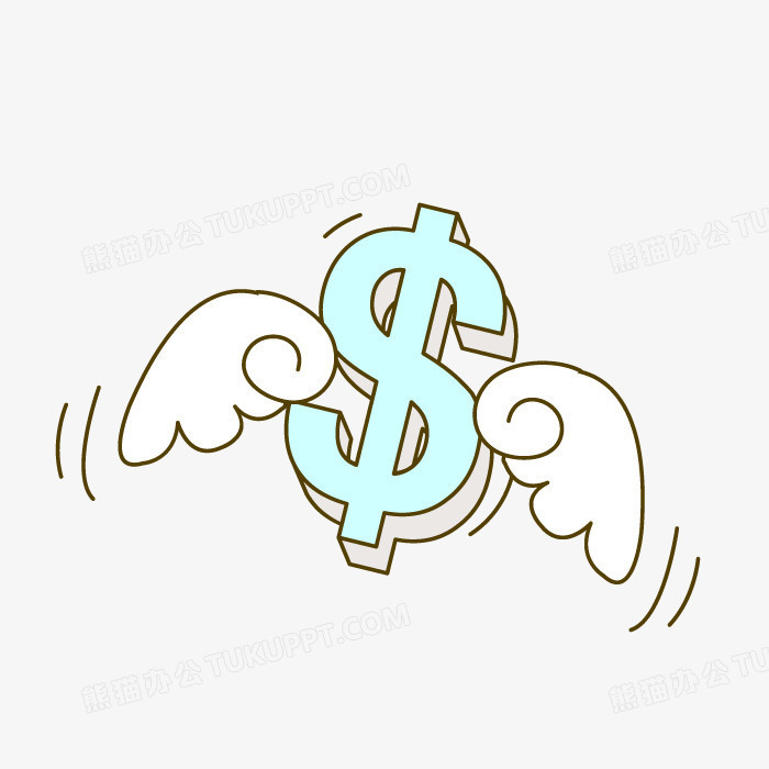 带着翅膀的金币符号