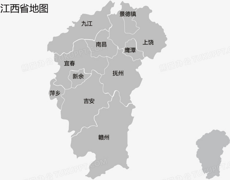 江西省地图png图片素材下载_江西省地图png_熊猫办公