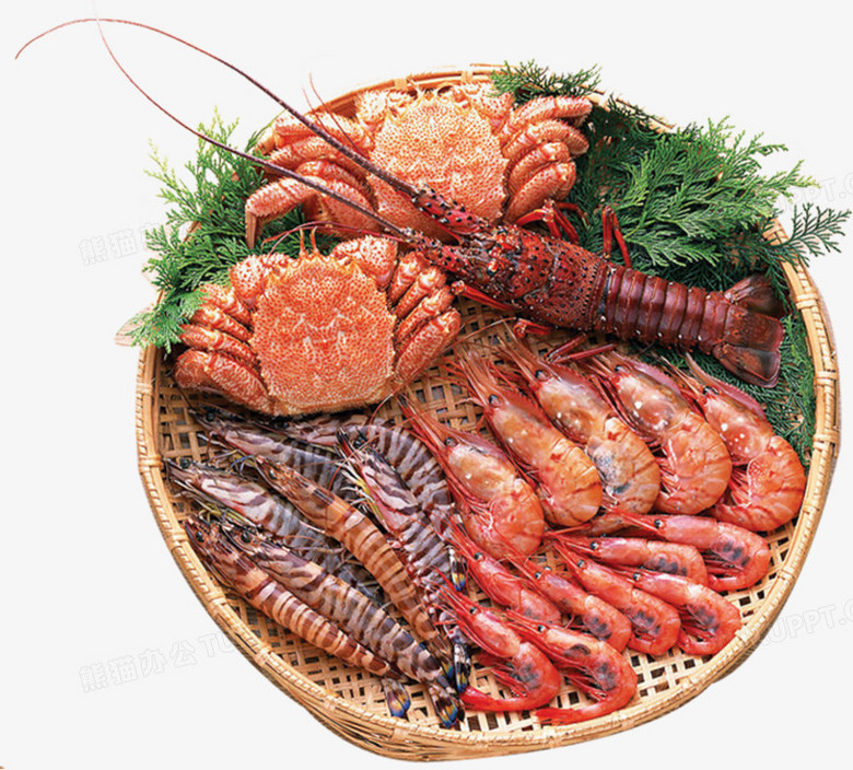 海鲜火锅料素材图片