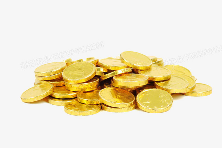 一堆金币