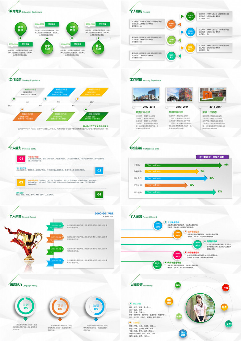 ppt模板制作及应用 true