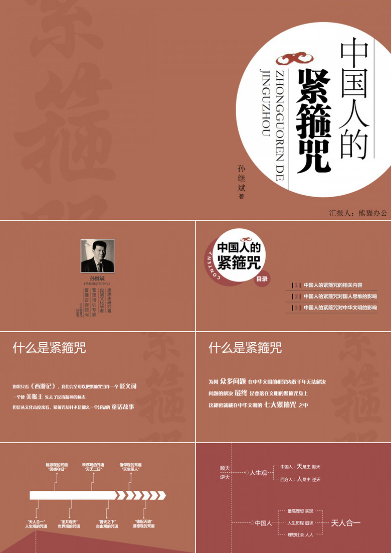 中国人的紧箍咒读书笔记PPT作品