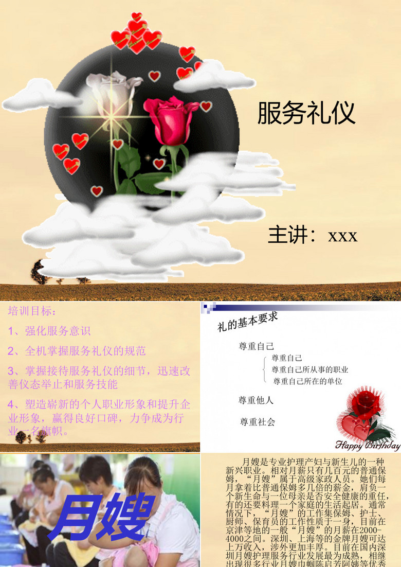 完整版月嫂礼仪培训ppt