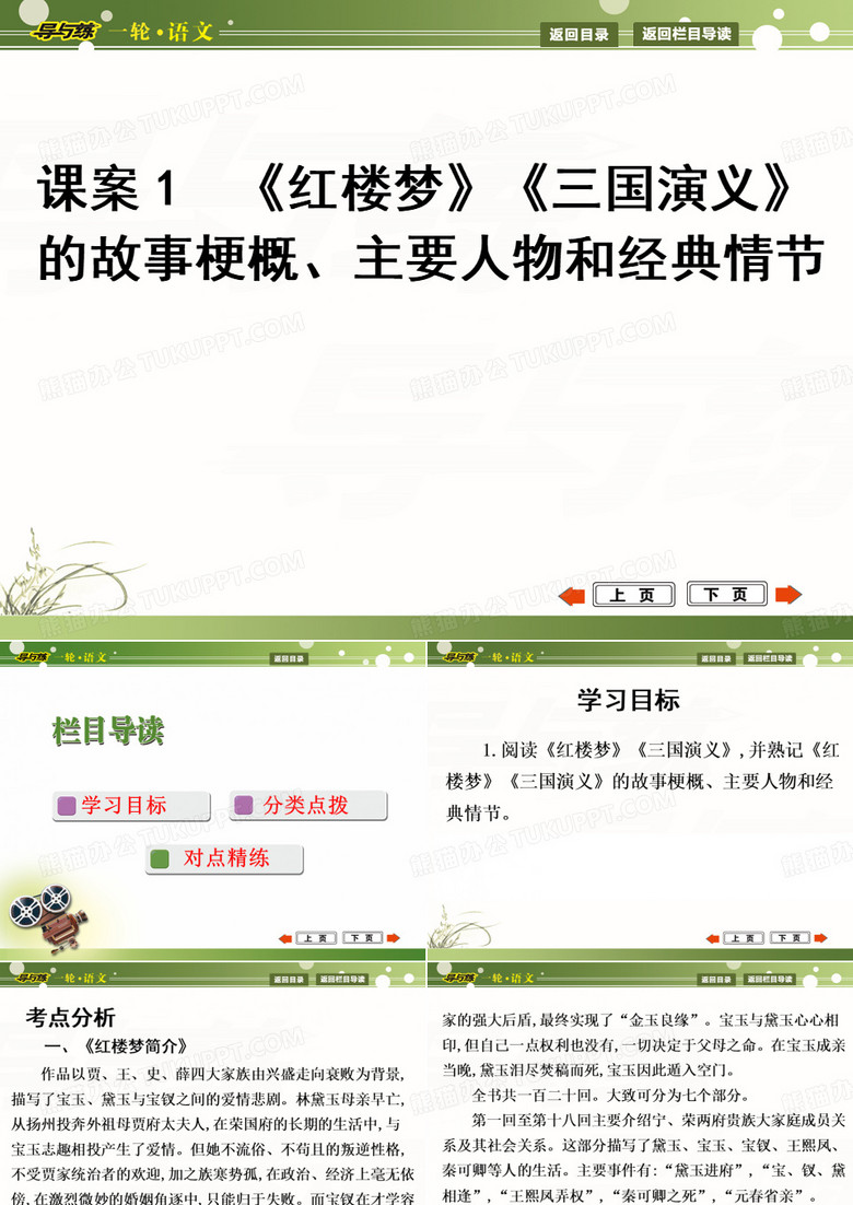 【导与练】2015年高考语文一轮复习:文学名著阅读《红楼梦》《三国演义》的故事梗概、主要人物和经典情节 【导与练】2015年高考语文一轮复习:文学名著阅读《红楼梦》《三国演义》的故事梗概、主要人物和经典情节