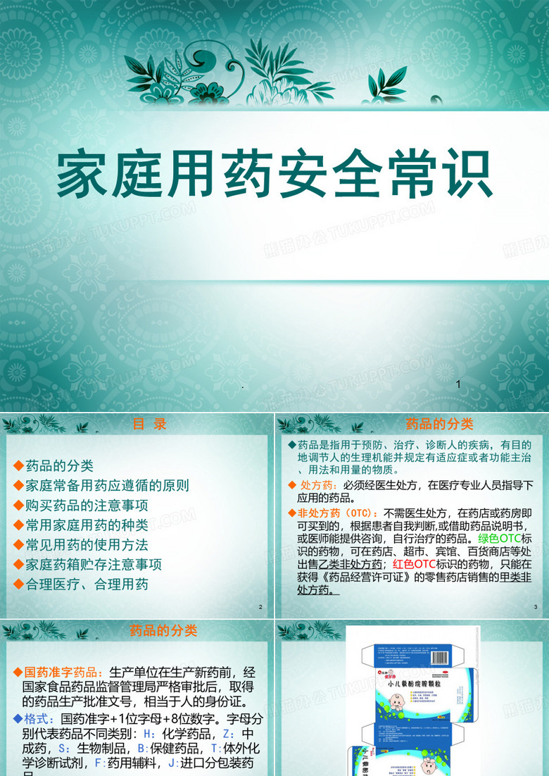 家庭用药安全常识PPT课件