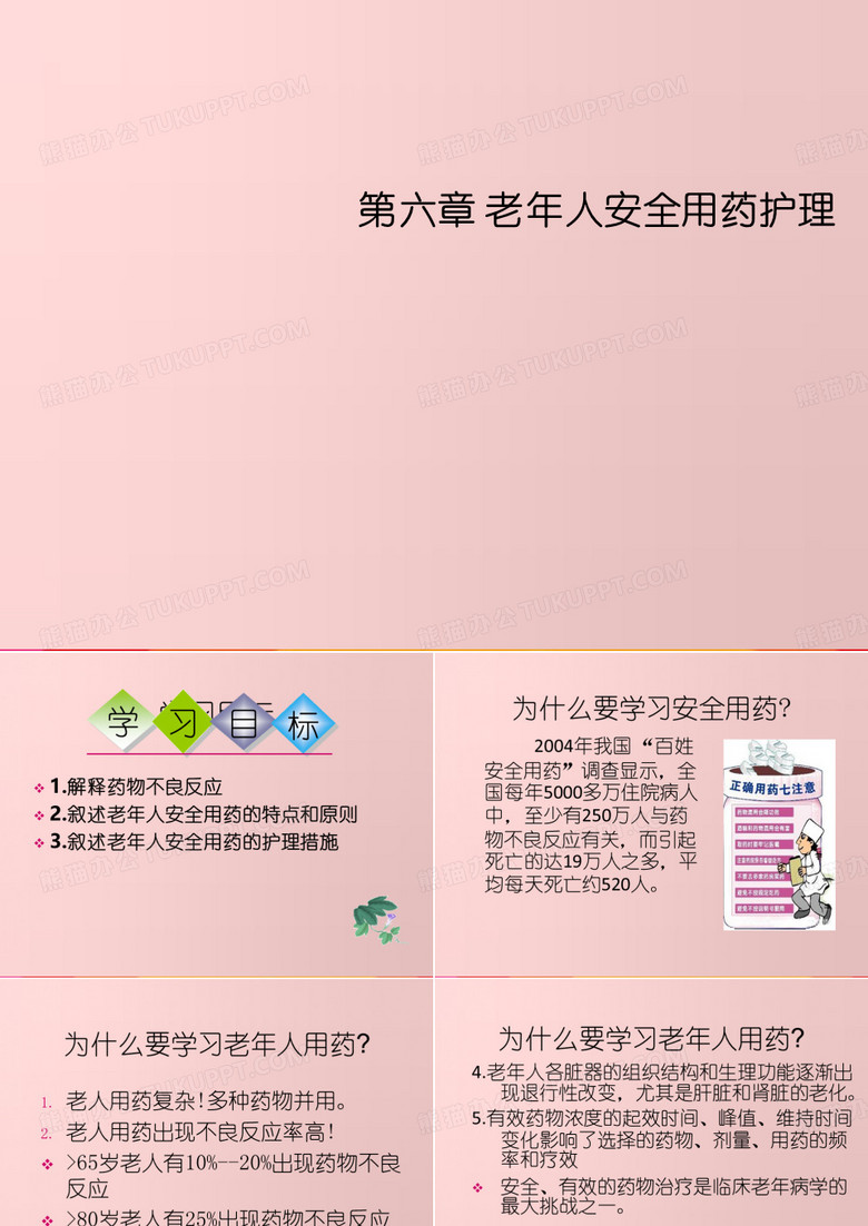 老年护理学第六章老年人安全用药护理
