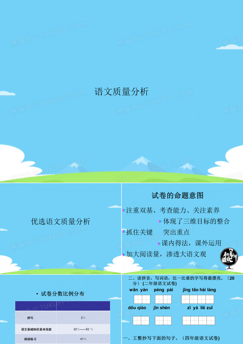 语文质量分析.精选PPT文档