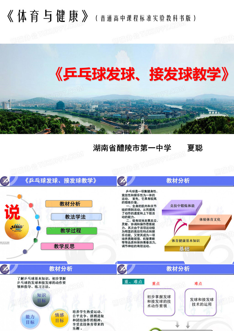 乒乓球发球接发球教学