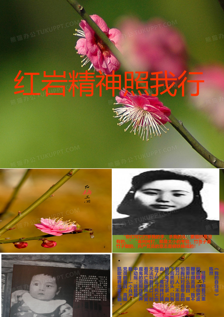 红岩精神照我行PPT课件