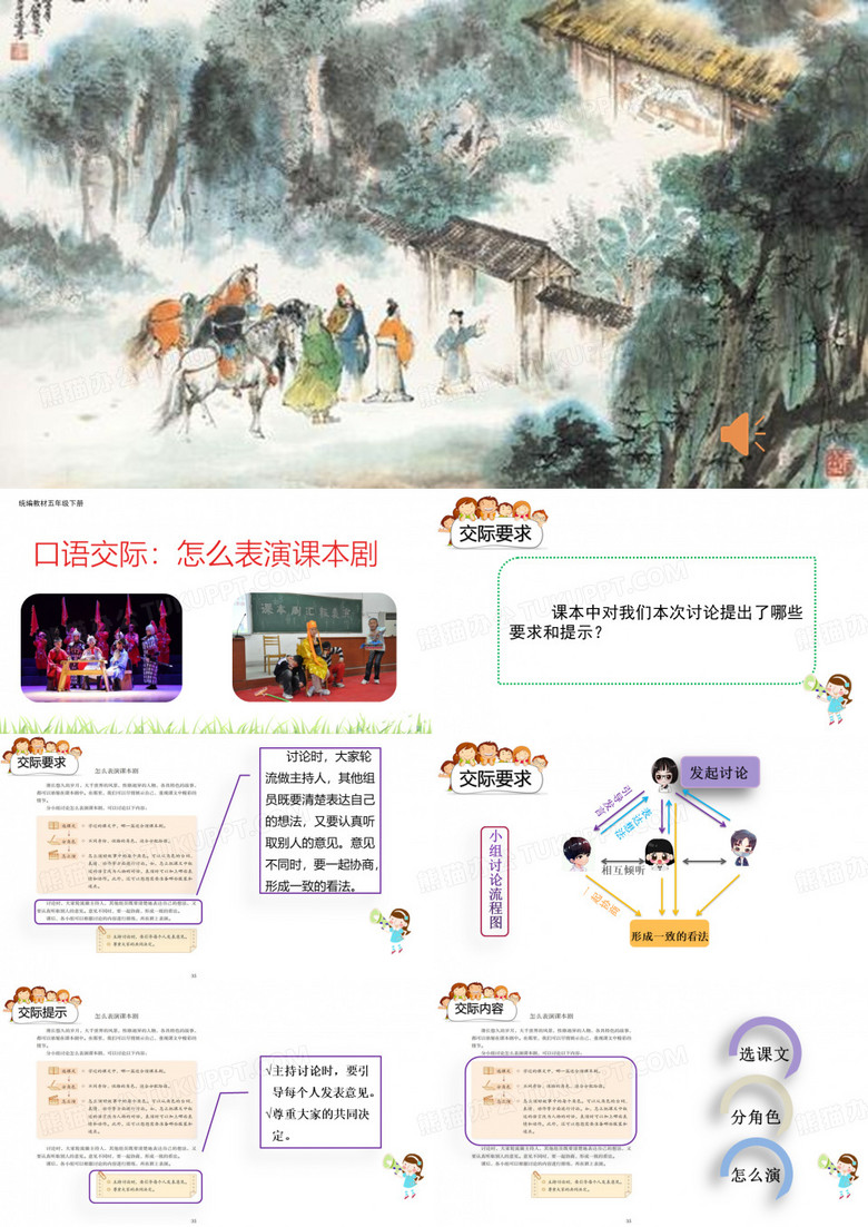 人教(部编版)五年级下册口语交际怎么表演课本剧PPT下载