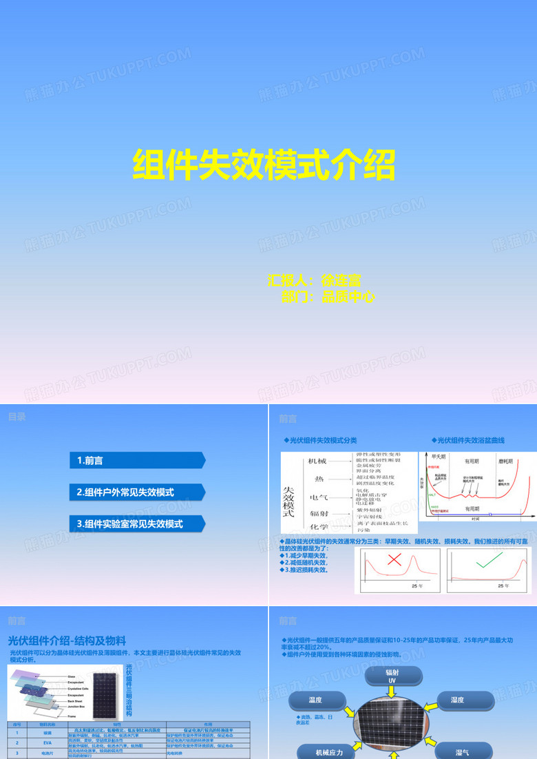 光伏组件失效模式介绍