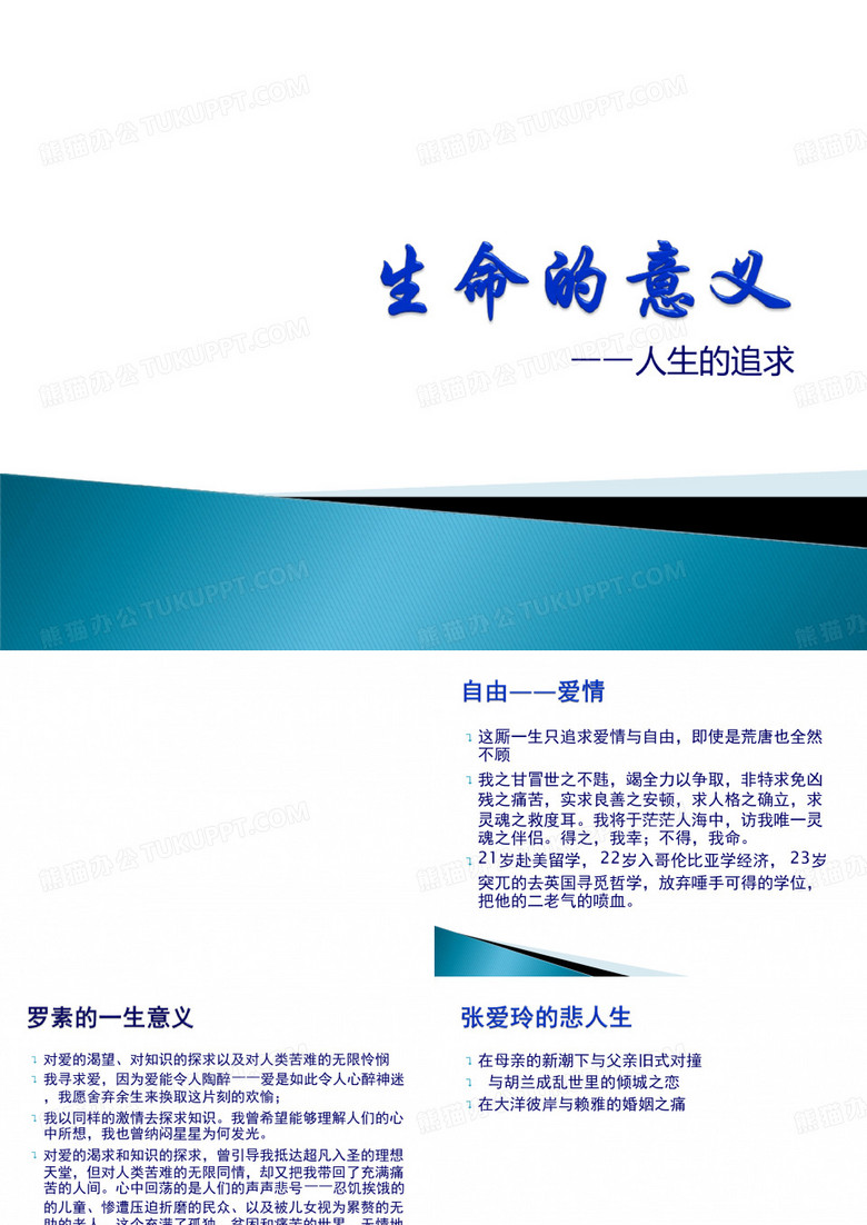 生命的意义ppt 生命的意义ppt