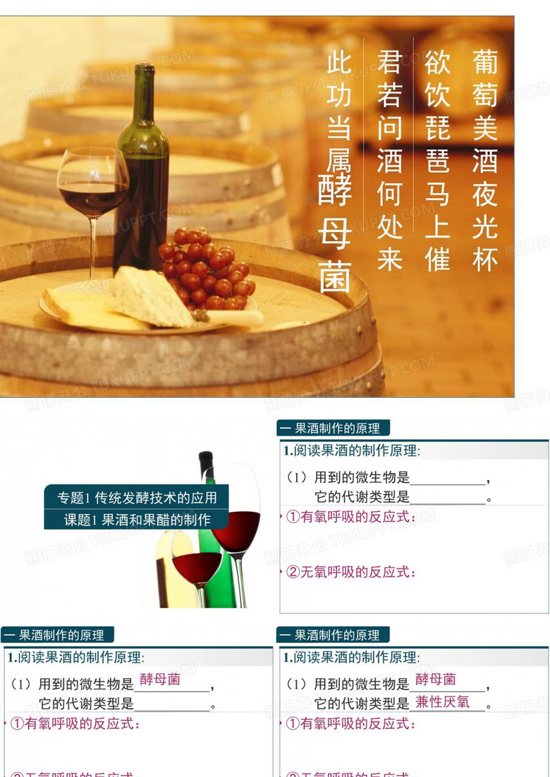 果酒与果醋的制作