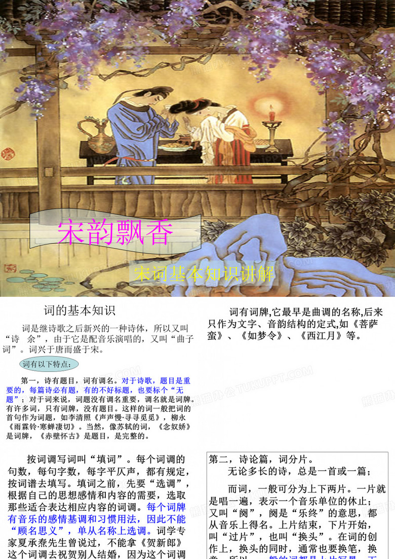 【高中语文】宋韵飘香之宋词基本知识讲解ppt精品课件