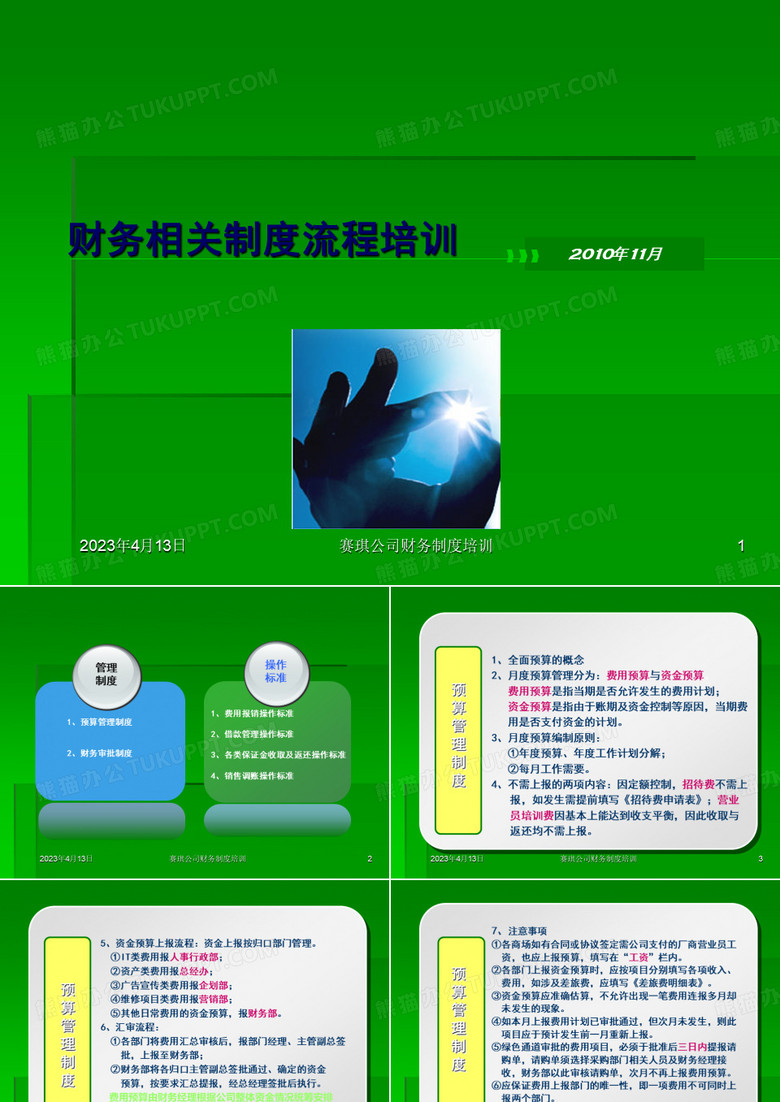 财务相关制度流程培训(上午)