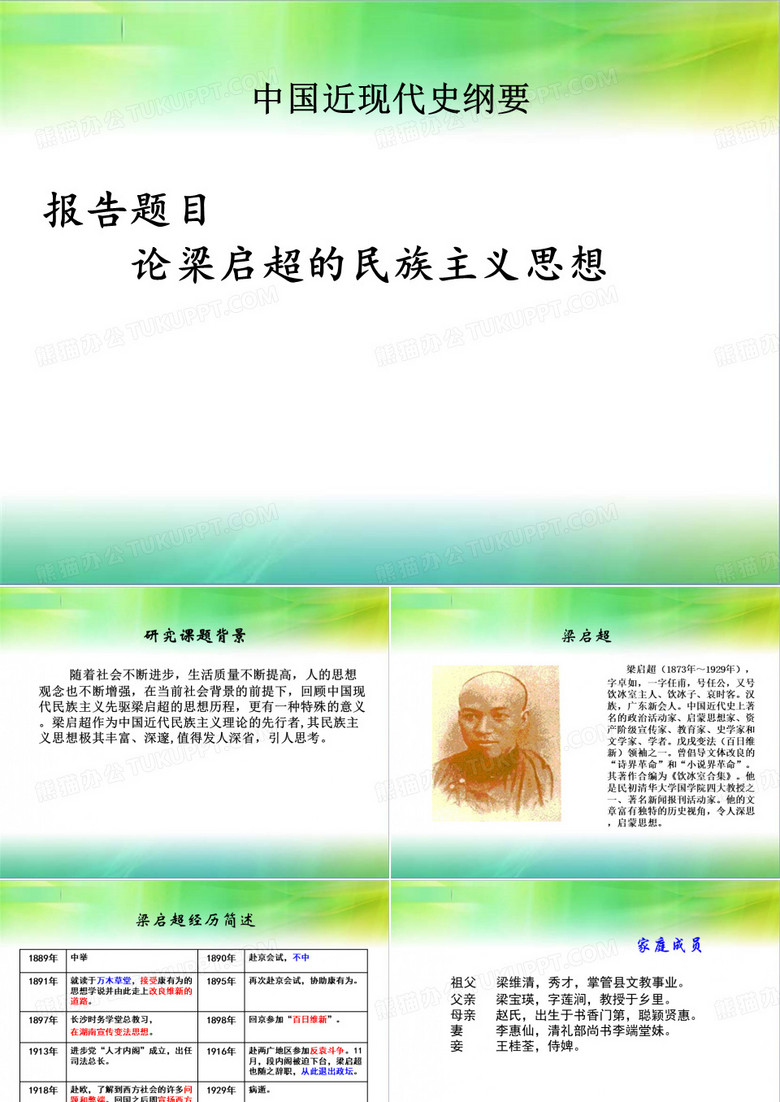 梁启超PPT