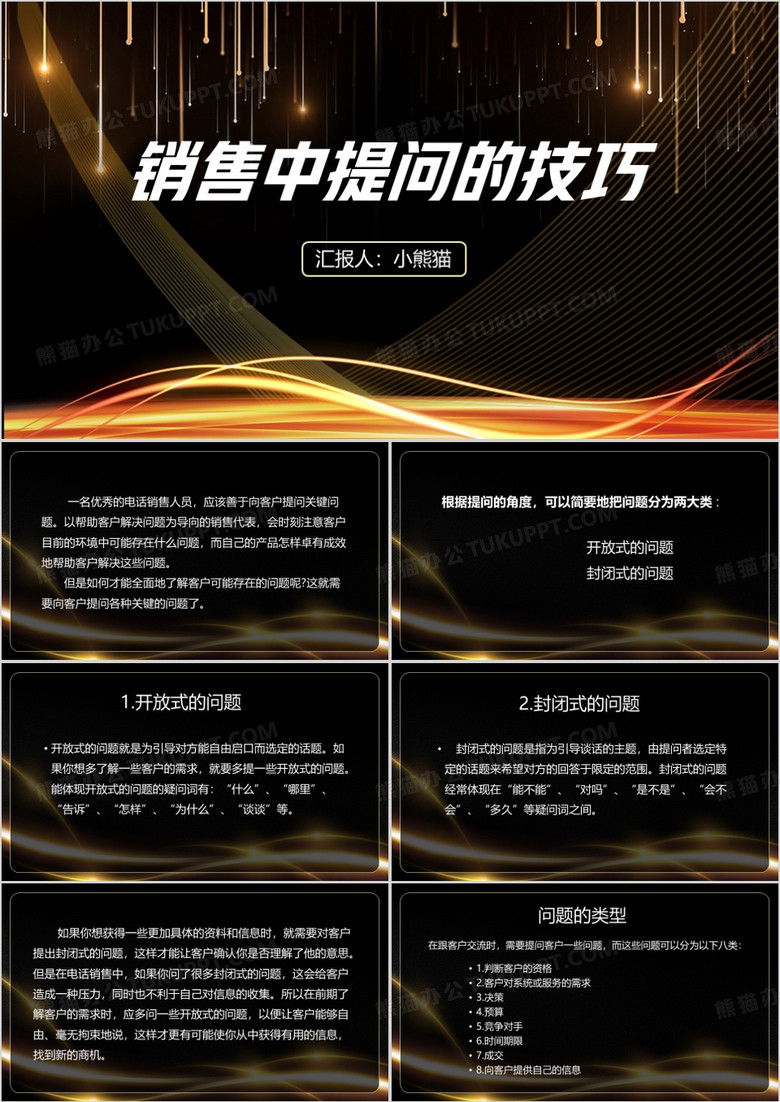 销售中提问的技巧PPT模板