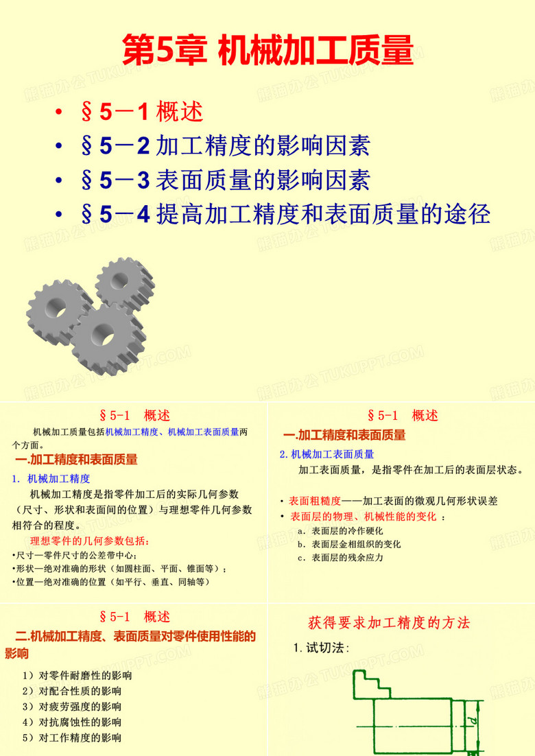 机械制造工程学  第五章 机械加工质量