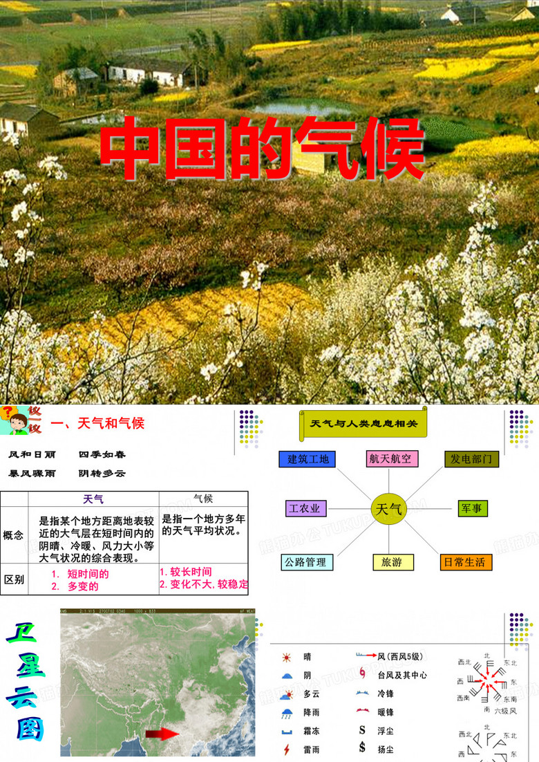 中国地理中国的气候