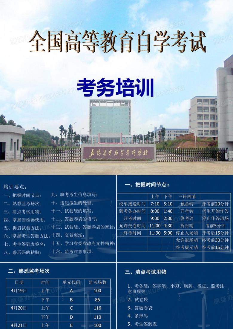 考务培训-PPT课件