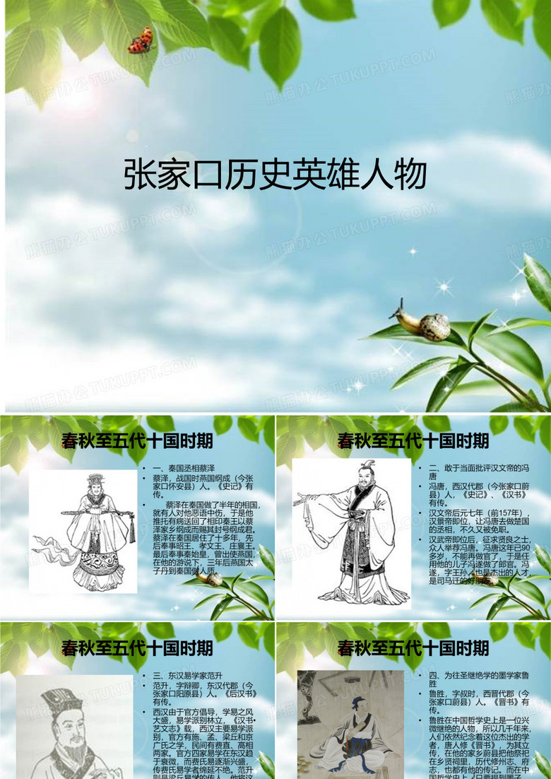 张家口英雄人物PPT课件