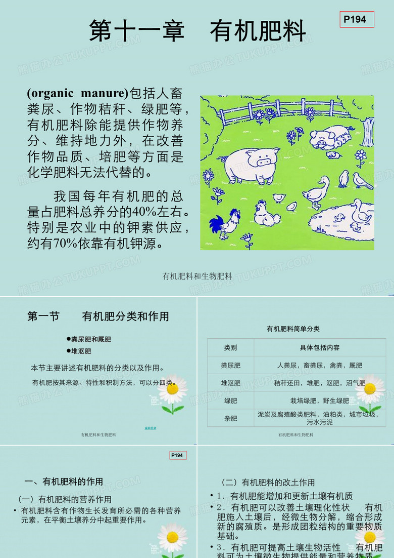 有机肥料和生物肥料
