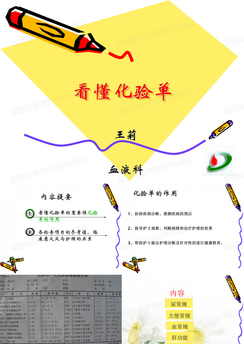 看懂化验单