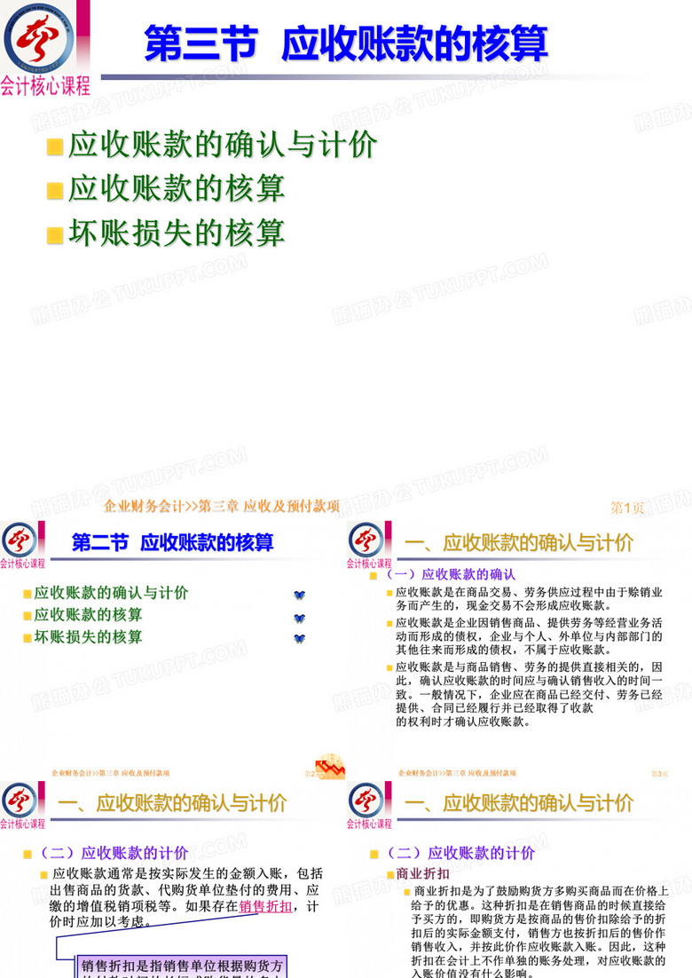 应收款项应收账款