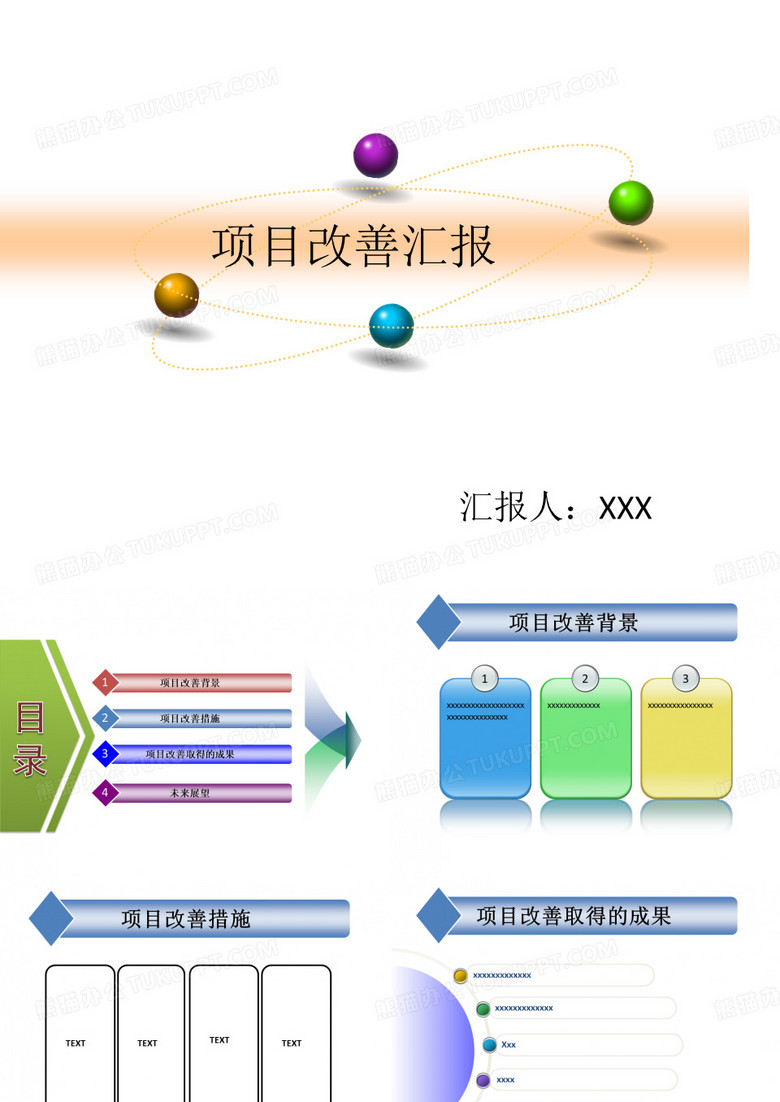 项目改善汇报ppt模板2