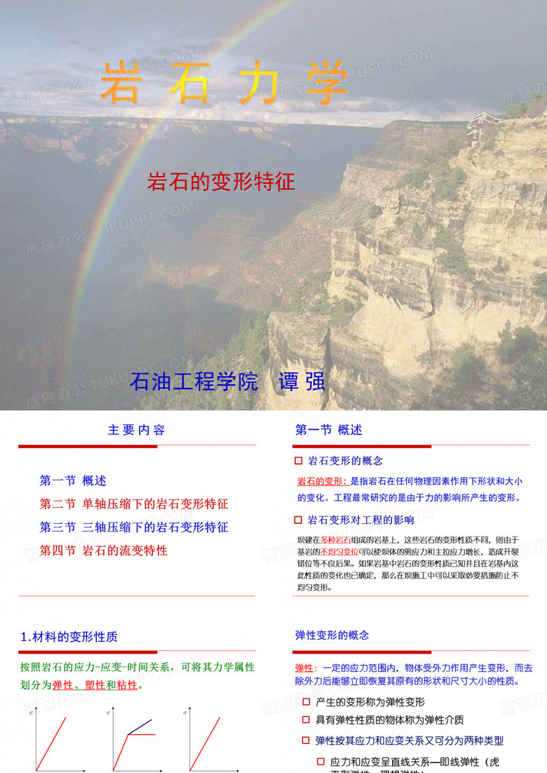 岩石力学讲义-岩石的变形特征
