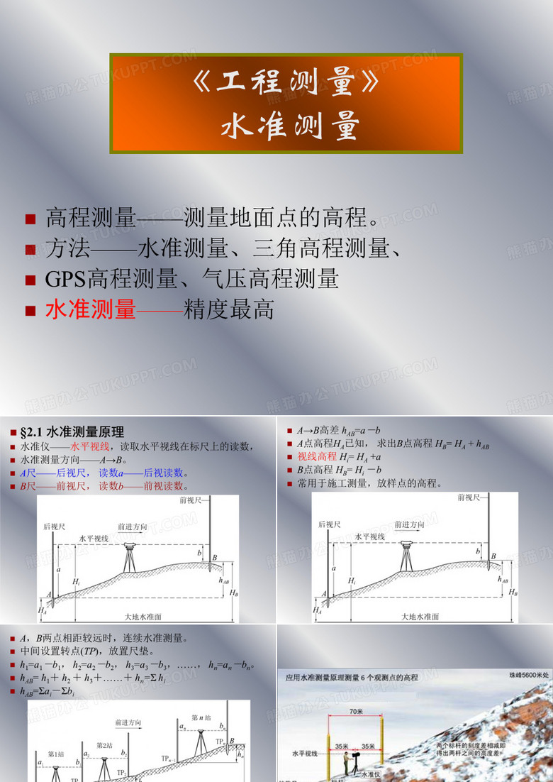 《工程测量》水准测量