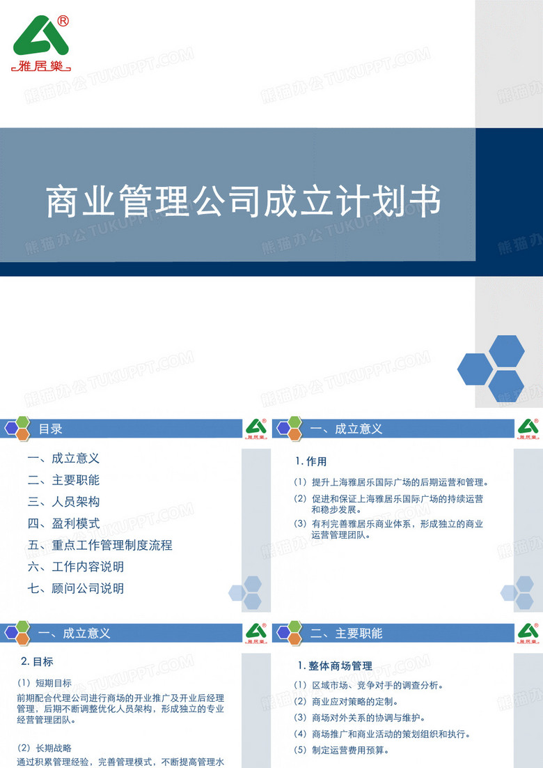 商管公司成立