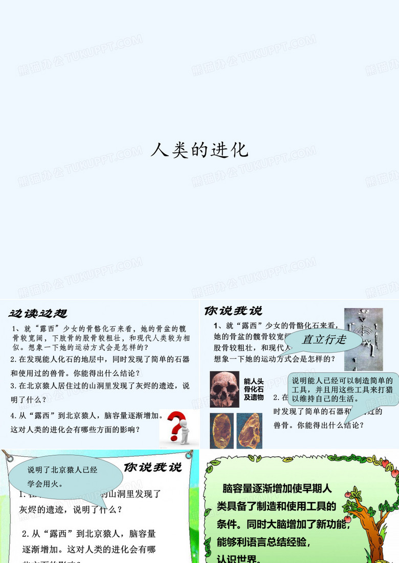 人类的进化 PPT