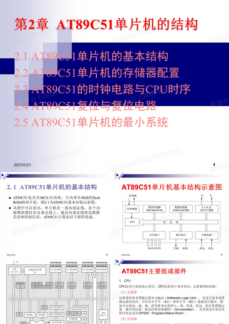 AT89C51单片机的结构《单片机》资料