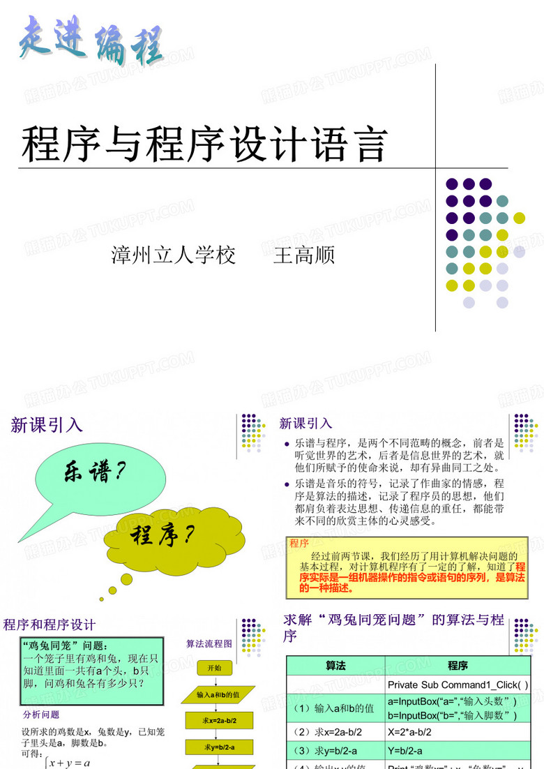 1.3程序与程序设计语言