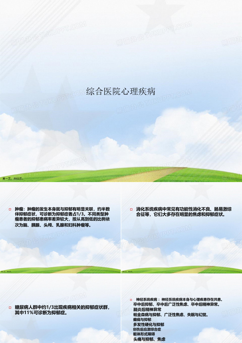 综合医院心理疾病讲课文档