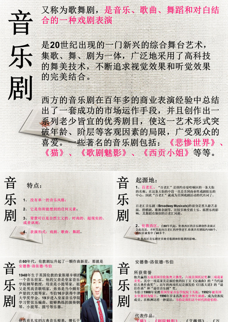音乐剧PPT)