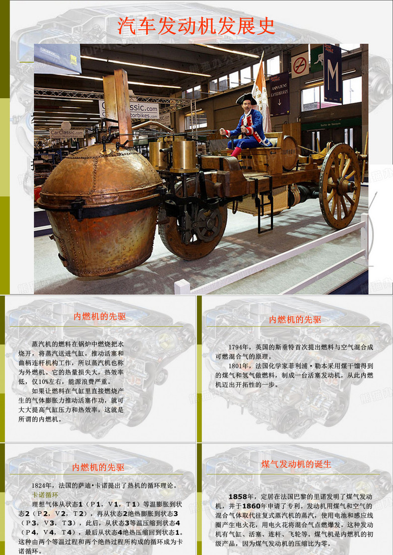 汽车发动机发展史