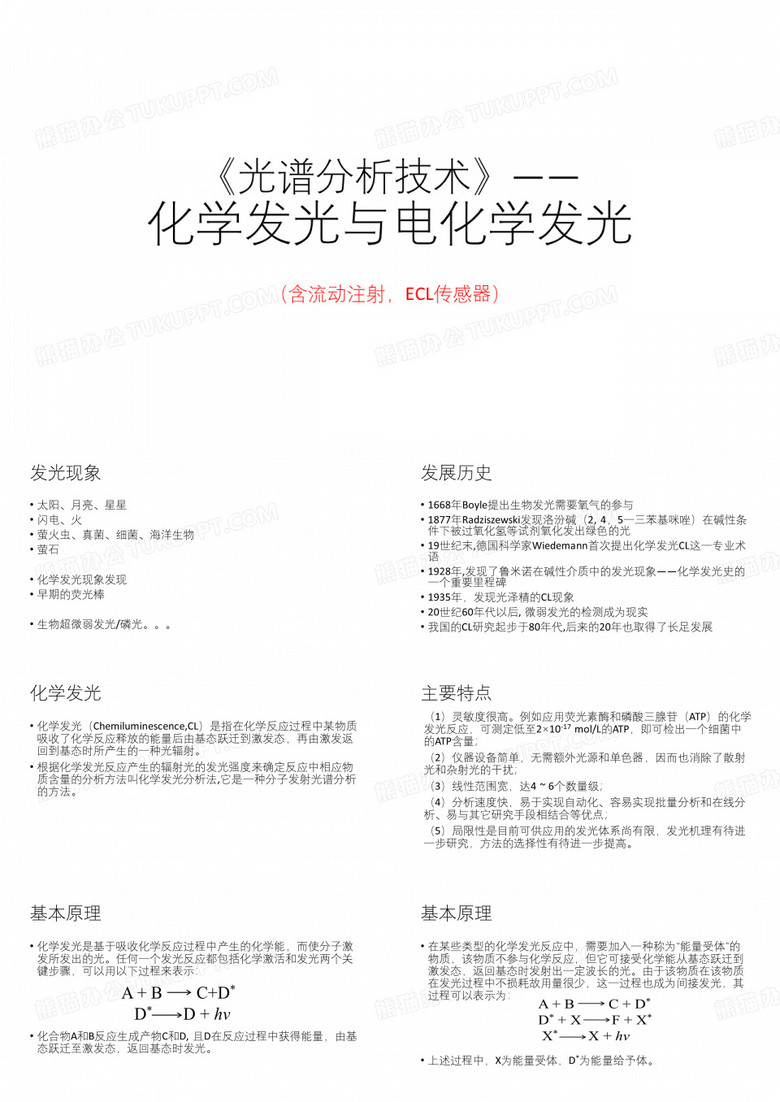 化学发光与电化学发光