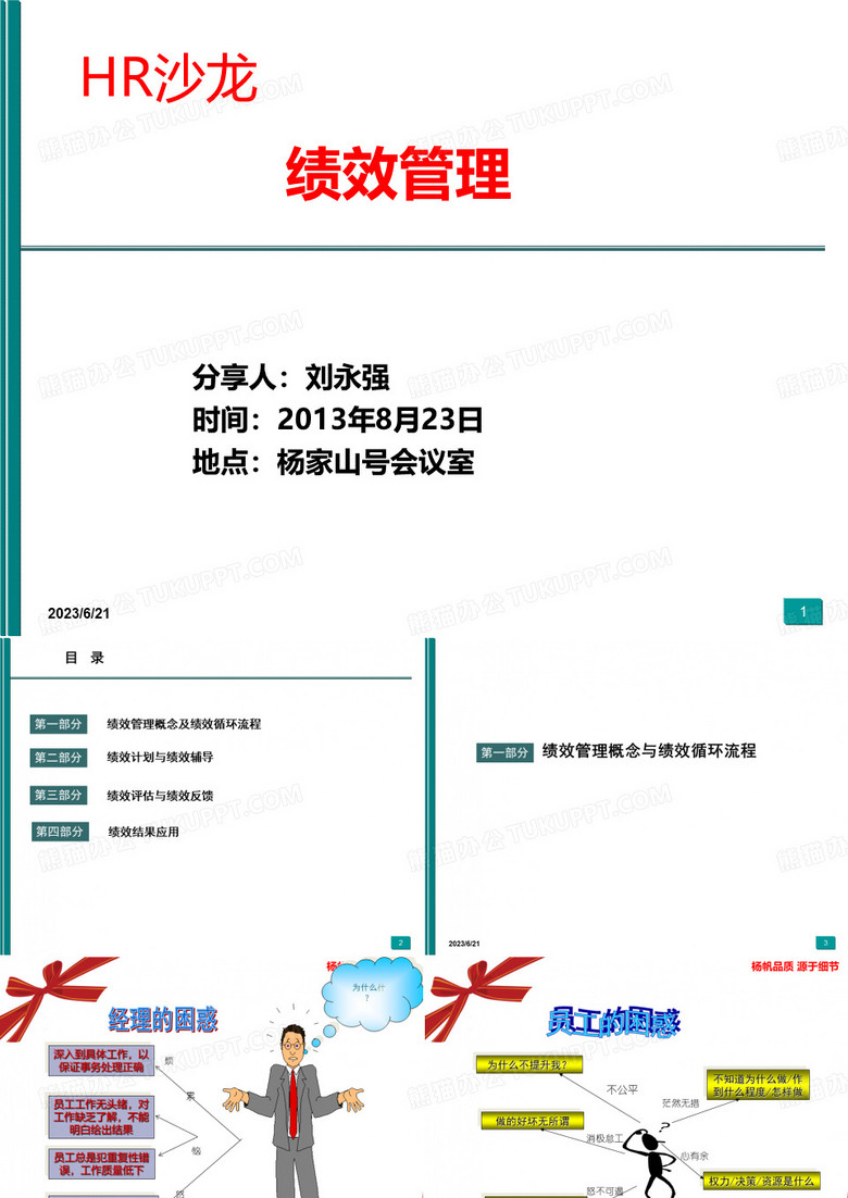 杨帆绩效管理PPT培训